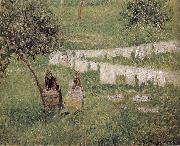 Camille Pissarro for women Laundry oil on canvas